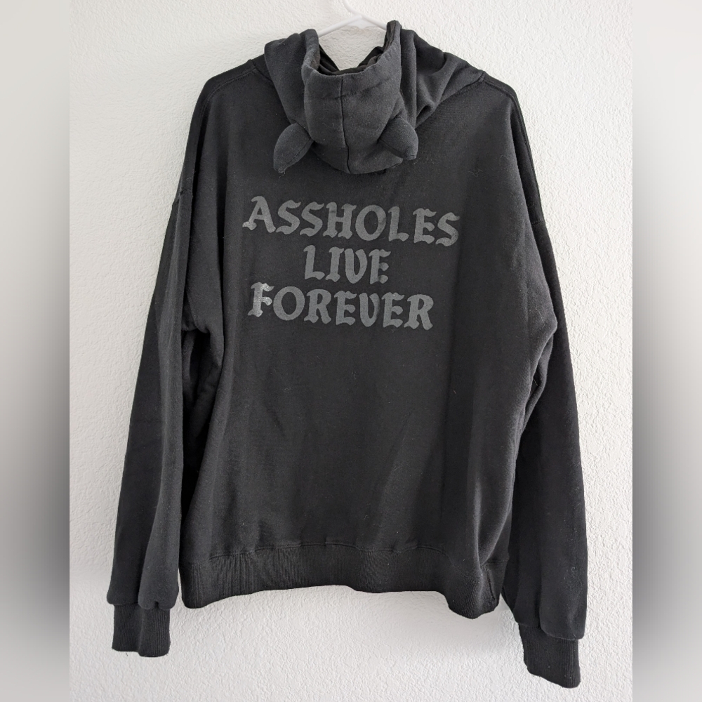 Assholes Live Forever XL Hoodie w/ horns